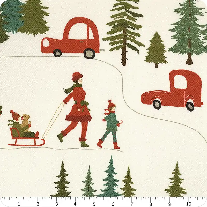 Christmas Is In Town Cream 108" Wide Yardage | SKU# WB14751-CREAM Brand New