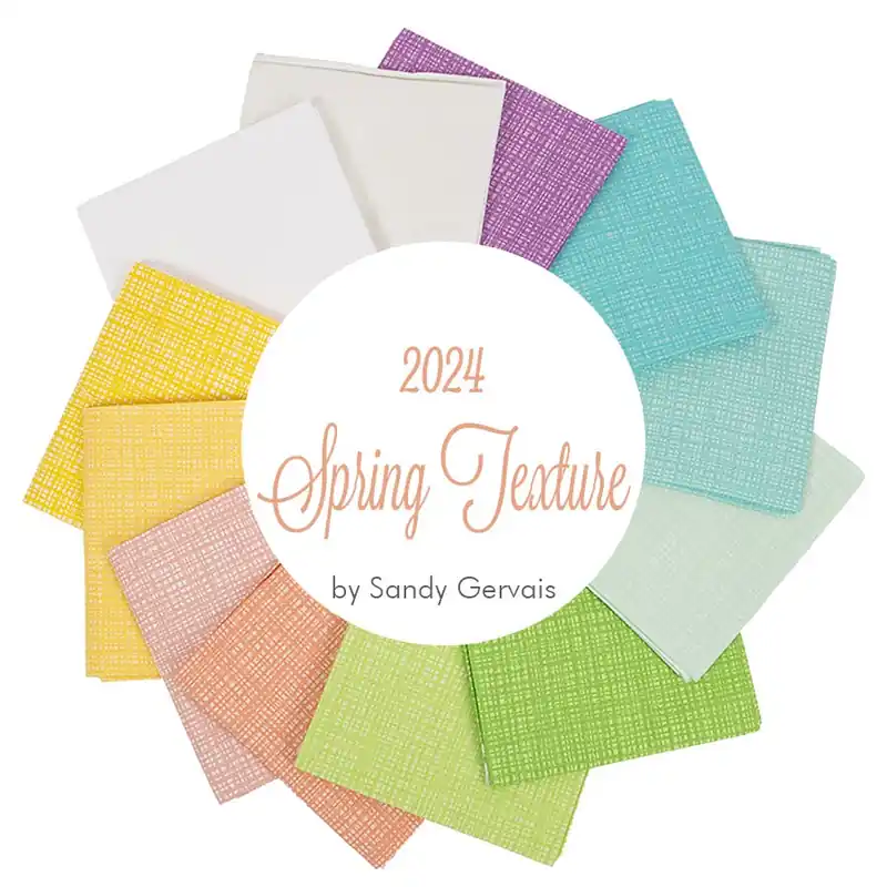 Genuine Spring Texture Fat Quarter Bundle | Sandy Gervais for Riley Blake Designs