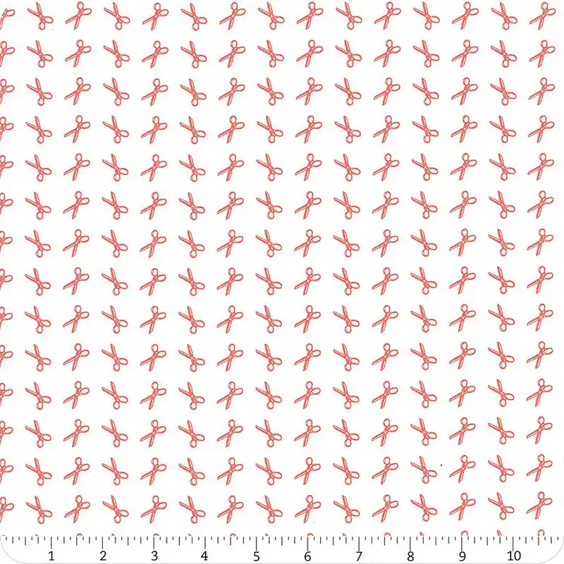 Linen Cupboard Chantilly on Strawberry Scissors Yardage | SKU# 20483-11 Clearance