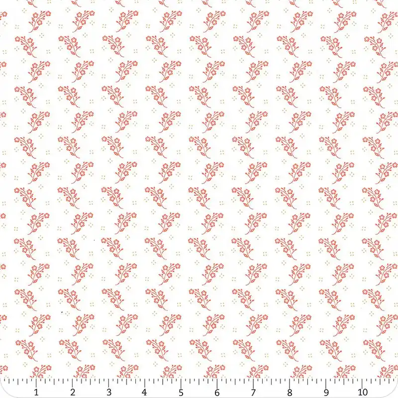 Low Price Linen Cupboard Chantilly on Strawberry Tossed Blooms Yardage | SKU# 20484-11