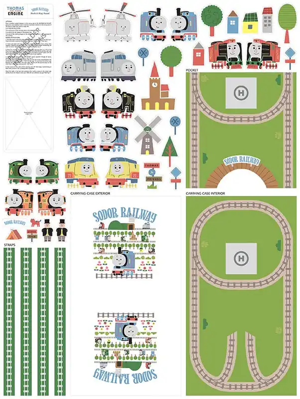 Thomas & Friends Sodor Railway Felt Project Panel | SKU# FT15087-PANEL New Arrival
