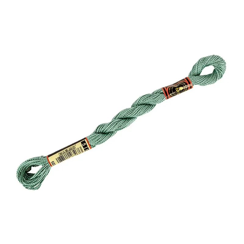 Next Day Delivery DMC 503 Thyme Green Pearl Cotton Size 5 Embroidery Floss | DMC #115-5-0503