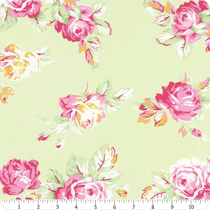 Picnic Green Bursting Bouquets Yardage | SKU# TW12-GREEN Cheap