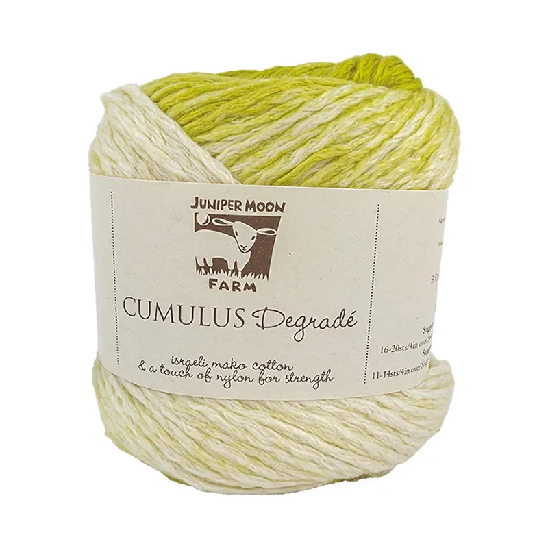 Today Only Key Lime Pie Cumulus Degrade Cotton Blend Yarn | Juniper Moon Farm #K-CUMDEG-409