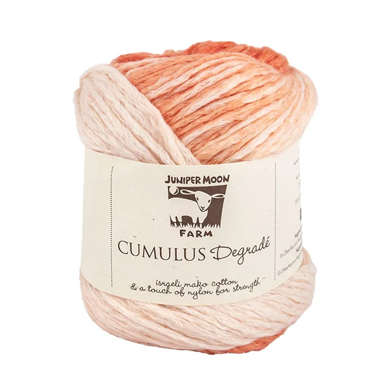 While Supplies Last Scarlet Ibis Cumulus Degrade Cotton Blend Yarn | Juniper Moon Farm #K-CUMDEG-410