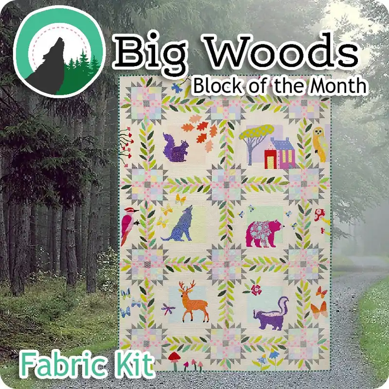 Big Woods Block of the Month Fabric Kit | Featuring Tula Pink Reduced Price