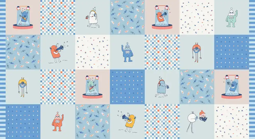 MonsterVille Quilt Panel | SKU# MVL-44411 Best Price