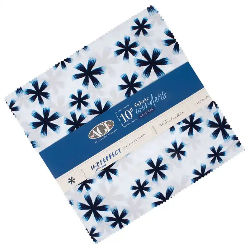 InkPerfect: Indigo Edition 10" Squares | AGF Studio for Art Gallery Fabrics Editor’s Pick