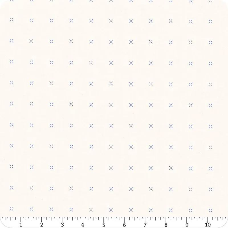Must Have InkPerfect: Indigo Edition Crossed Grid Hikari in Linen Blend Yardage | SKU# INKL-11912