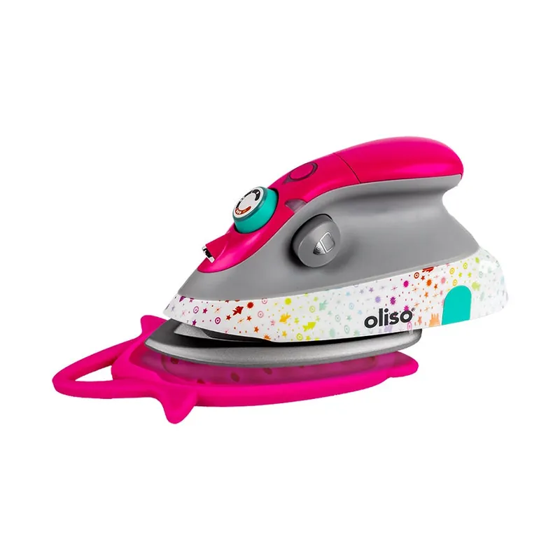 Same Day Shipping Tula Pink M3Pro Mini Project Iron with Trivet | Oliso #M3PRO-TULA
