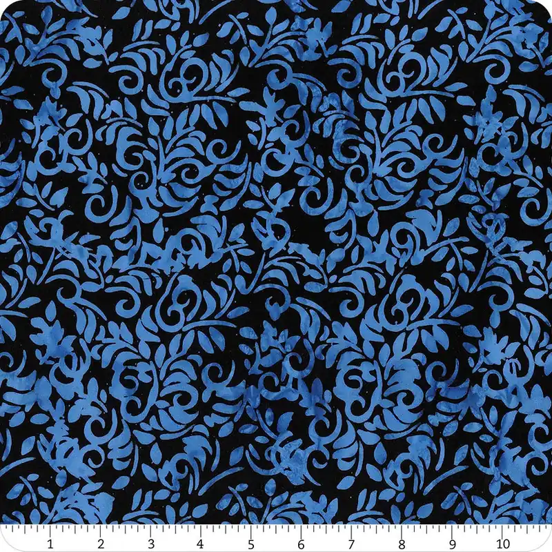 Viral Midnight Moon Batiks Black Vines Yardage | SKU# 3411Q-X