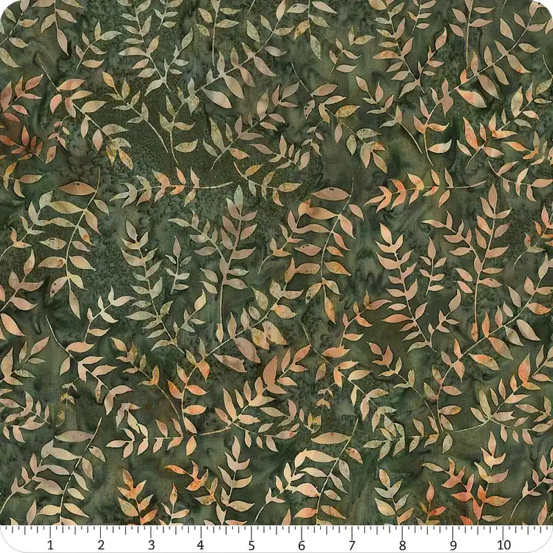 Jingle Bells Batiks Garden Leaf Yardage | SKU# V2520-727 Markdown