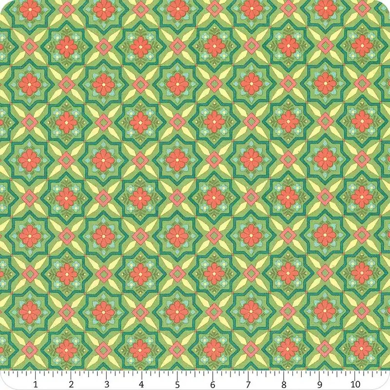 Market Street Green Tiles Yardage | SKU# C14124-GREEN Place Order