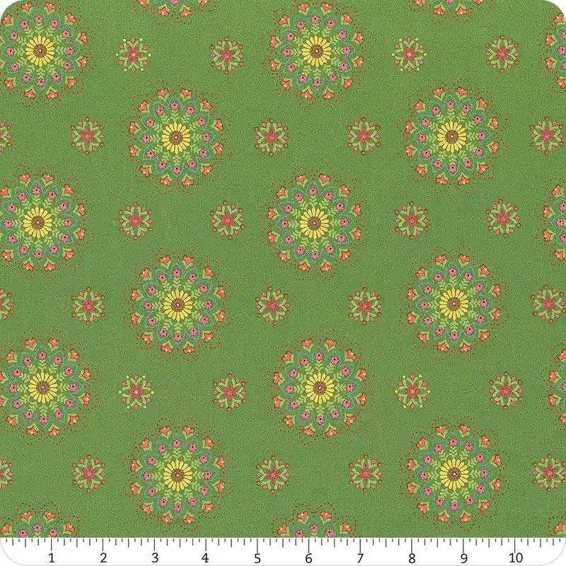 Special Discount Market Street Green Medallions Yardage | SKU# C14121-GREEN