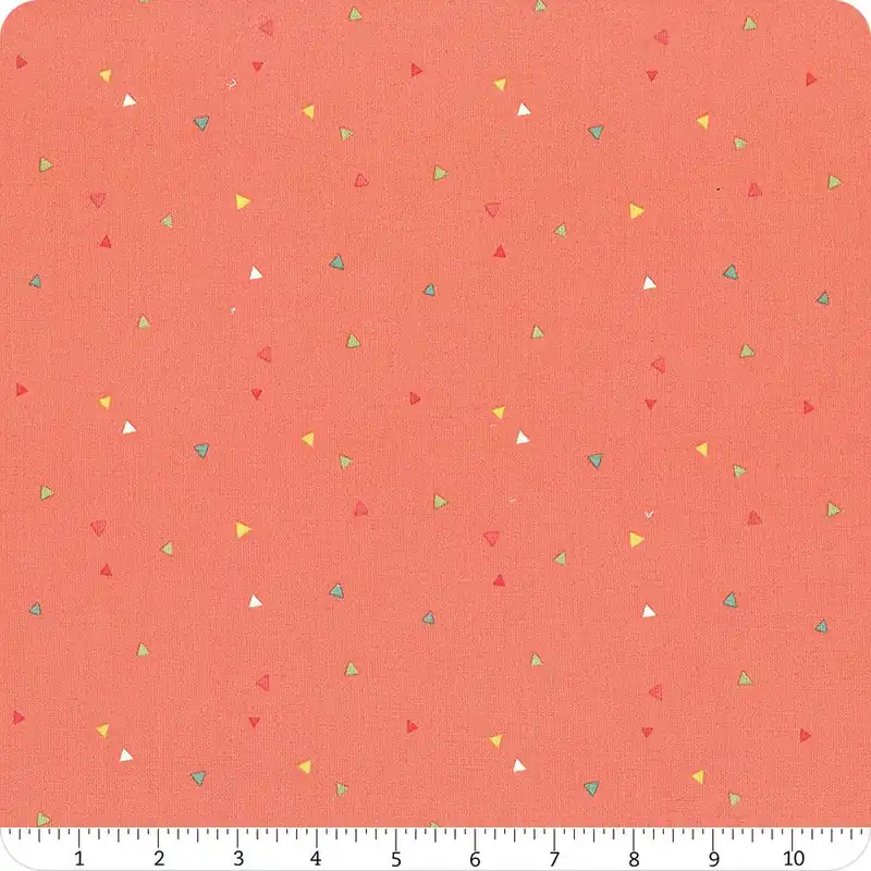 Market Street Coral Triangles Yardage | SKU# C14127-CORAL Top Rated