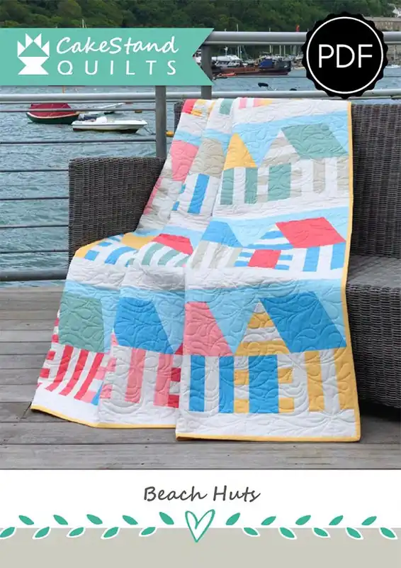 Beach Huts Downloadable PDF Quilt Pattern | CakeStand Quilts High Quality