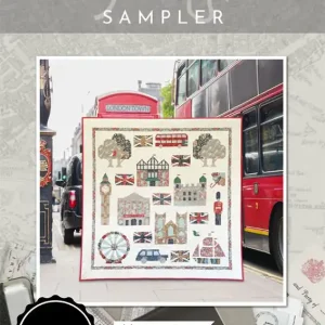 Handmade London Town Sampler Downloadable PDF Quilting eBook | Cakestand Quilts