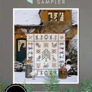Certified Twelve Days of Christmas Sampler Downloadable PDF Quilting eBook | Cakestand Quilts