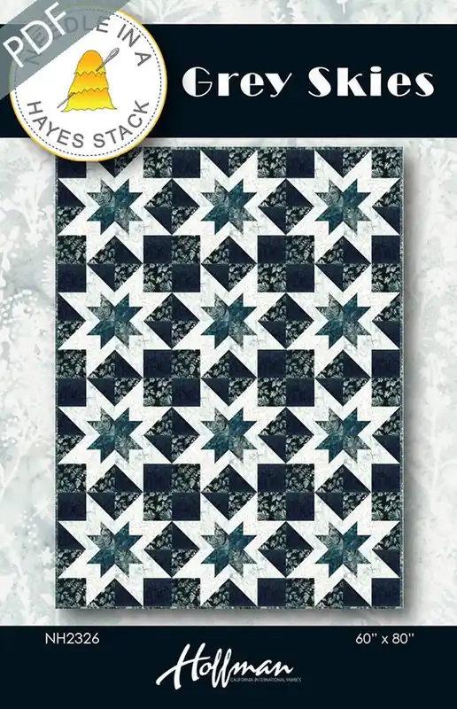 Reduced Price Grey Skies Downloadable PDF Quilt Pattern | Needle in a Hayes Stack