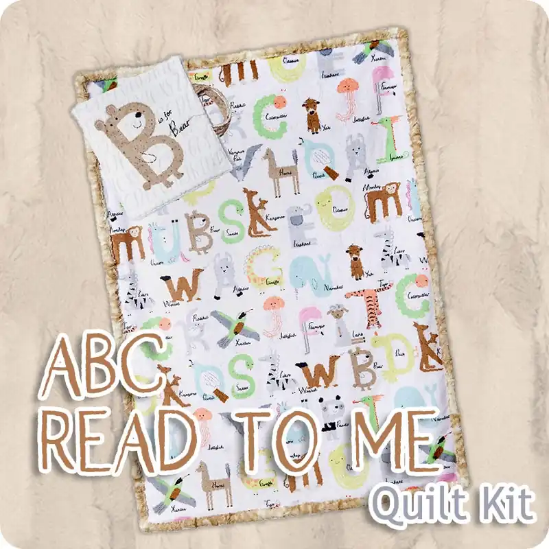 Original ABC Read to Me Quilt Kit | Featuring Cuddle by Shannon Fabrics