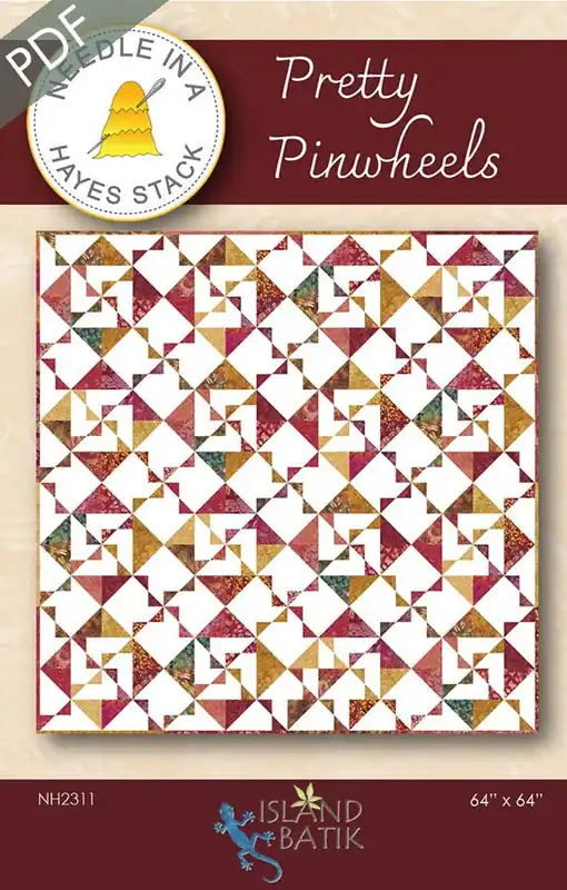 Mega Sale Pretty Pinwheels Downloadable PDF Quilt Pattern | Needle in a Hayes Stack