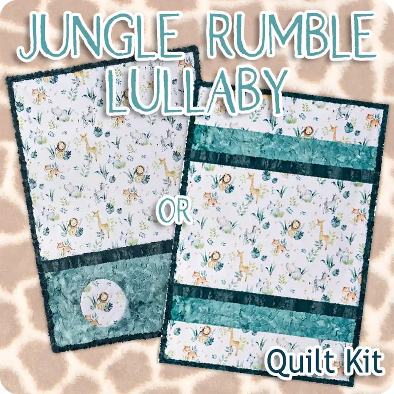 Jungle Rumble Lullaby Quilt Kit | Featuring Cuddle by Shannon Fabrics Place Order