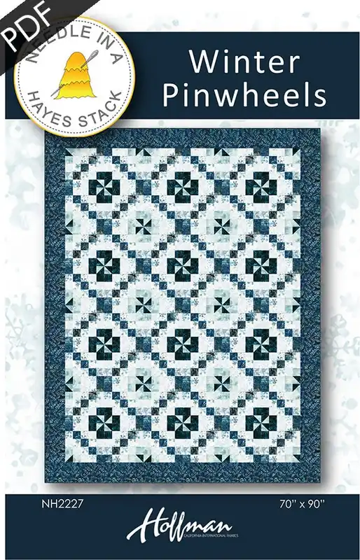 Shop Now Winter Pinwheels Downloadable PDF Quilt Pattern | Needle in a Hayes Stack