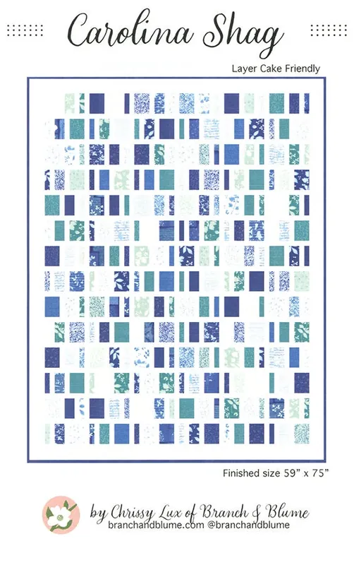 Carolina Shag Quilt Pattern | Branch & Blume Patterns #BNB-2309 Professional Grade