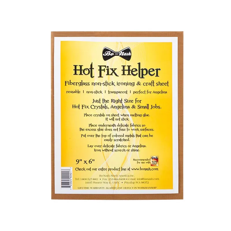 New Release 6" x 9" Hot Fix Helper Non-Stick Ironing & Craft Sheet | Bo-Nash #BO1006
