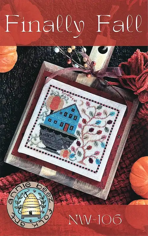 Buy Direct Finally Fall Cross Stitch Pattern | Annie Beez Folk Art