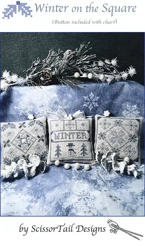 Winter on the Square Cross Stitch Pattern | ScissorTail Designs Next Day Delivery