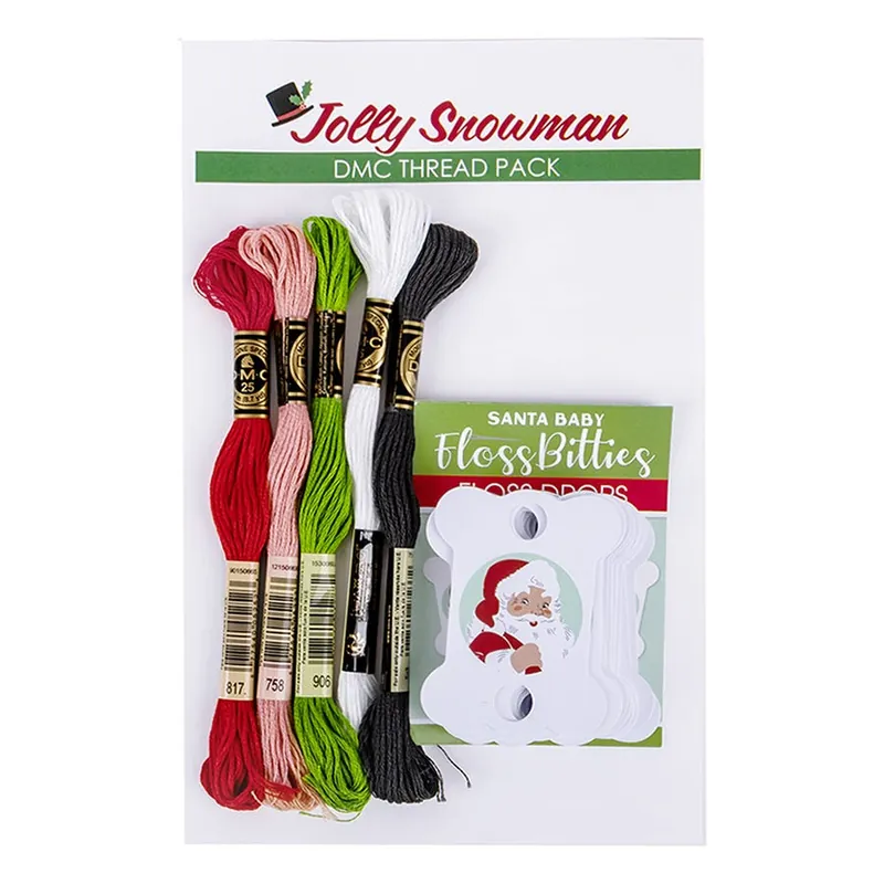 Premium Jolly Snowman DMC Thread Pack | DMC