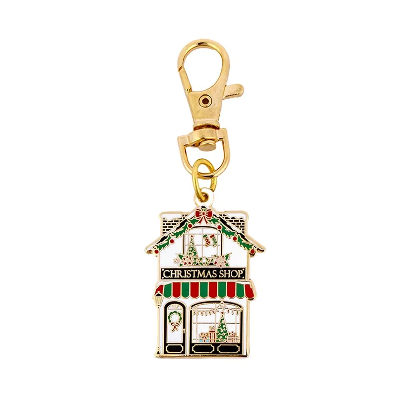 Bulk Order Christmas Shop Main Street Enamel Charm | Flamingo Toes