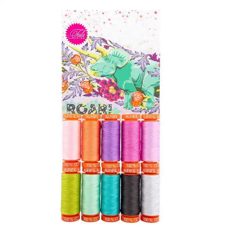 50wt Roar Aurifil Thread Box | Tula Pink #TP50RC10 Original