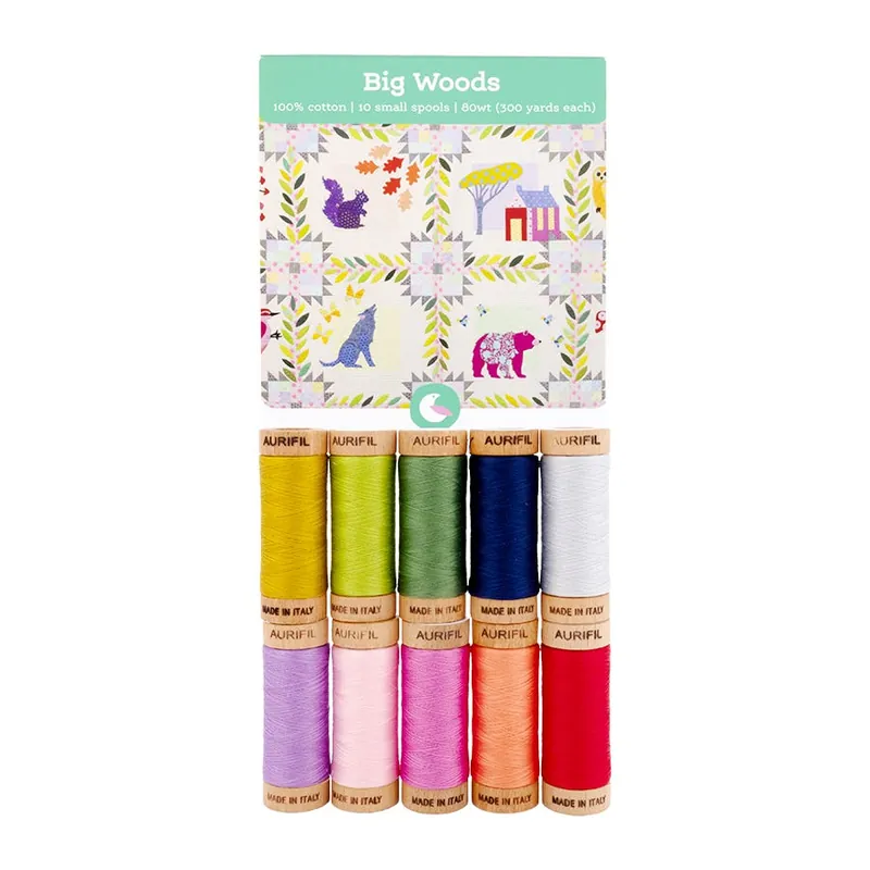 80wt Big Woods Aurifil Thread Box | Sarah Fielke #SF80BW10 Markdown