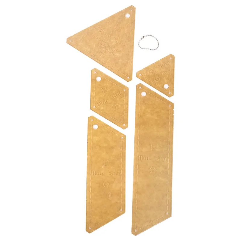 Professional Grade Blue Star Template Set | Laundry Basket Quilts #LBQ-1557-T