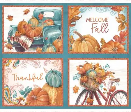 Special Discount Pumpkin Please Quilt Panel | SKU# 22212-PNL