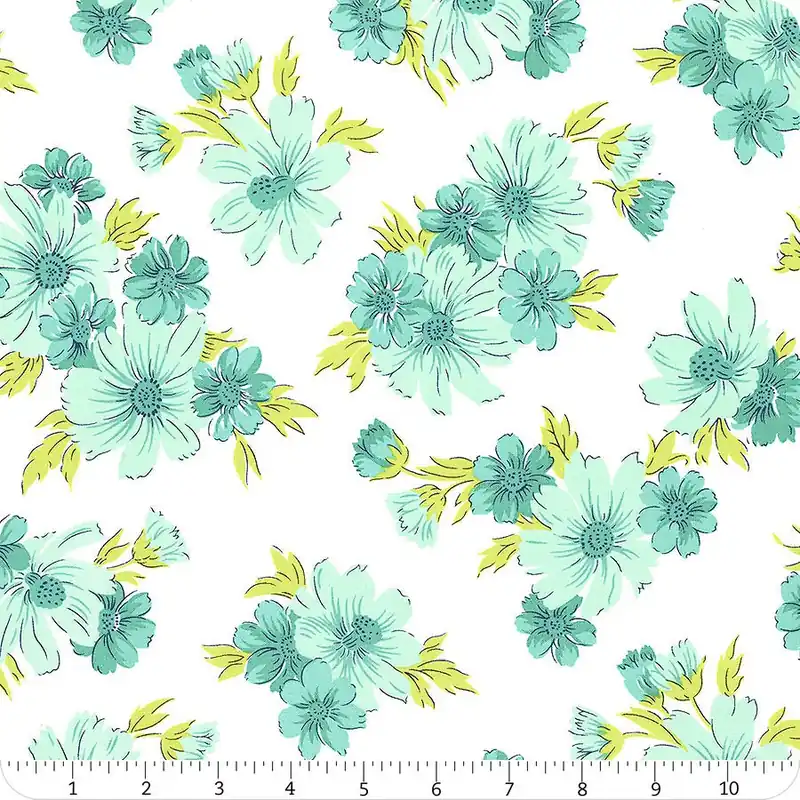 Feed Sacks: Good Works Pond on Cloud Wildflower Yardage | SKU# 23350-21 Budget
