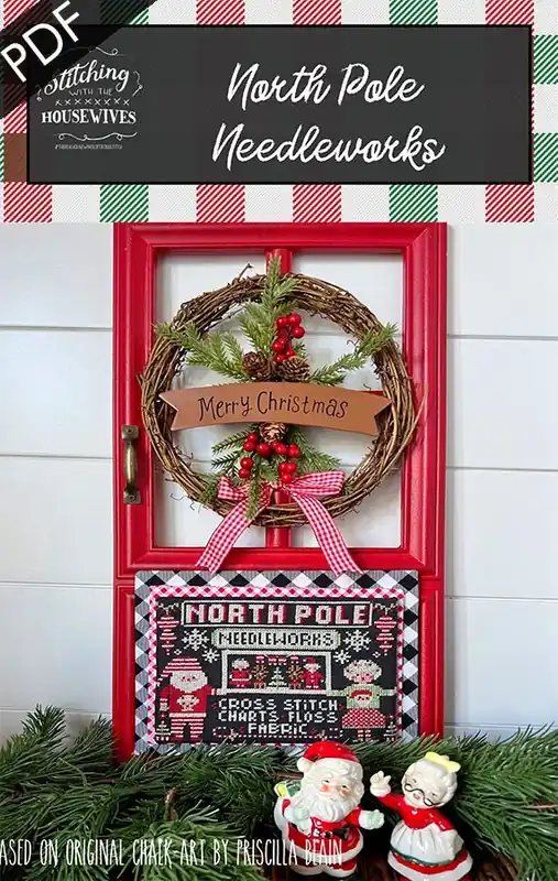 North Pole Needleworks Downloadable PDF Cross Stitch Pattern | Stitching with the Housewives Clearance