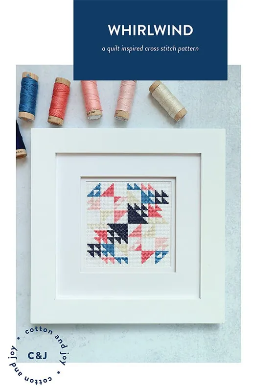 Grab Now Whirlwind Cross Stitch Pattern | Cotton and Joy