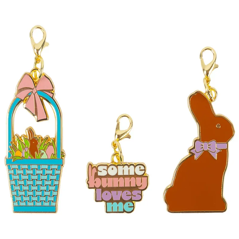 Set of Three Basket, Bunny & Saying Sew Cute Zipper Charms | Cathe Holden for Moda #CH154 Time-Limited