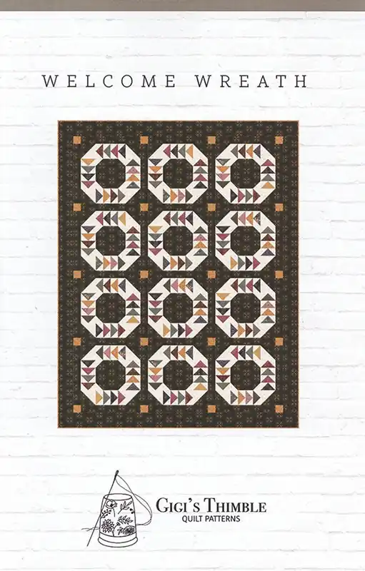 Certified Welcome Wreath Quilt Pattern | Gigi's Thimble #P042-WELCOMEWREATH