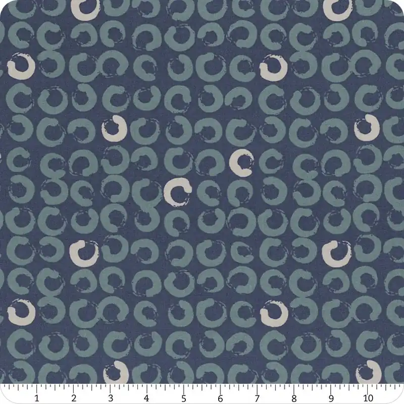 Price Cut Bluish Blueprint Bobbins Yardage | SKU# 1821-16