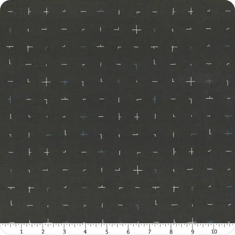 Instant Buy Bluish Charcoal Hand Quilted Yardage | SKU# 1826-17
