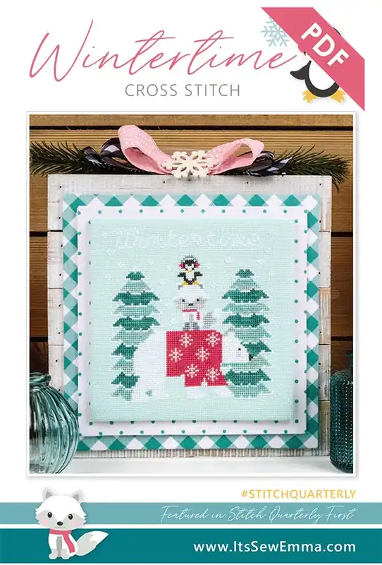 Wintertime Downloadable PDF Cross Stitch Pattern | It's Sew Emma Place Order