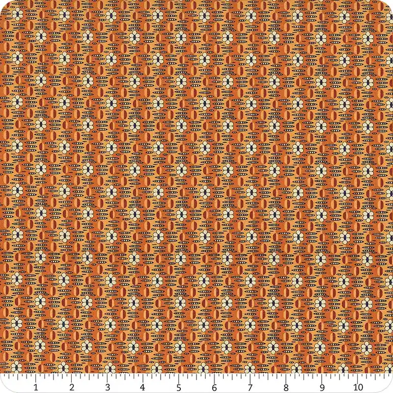 Indigo and Cheddar Cheddar Mod Geo Yardage | SKU# R330771-CHEDDAR Flash Sale