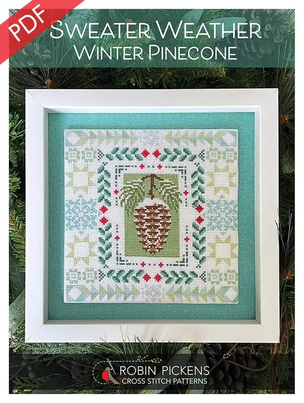 Factory Price Sweater Weather: Winter Pinecone Downloadable PDF Cross Stitch Pattern | Robin Pickens