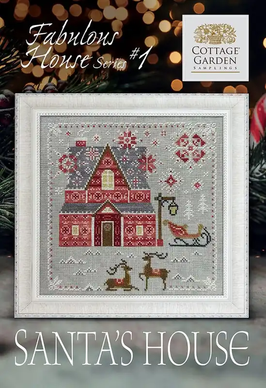 Super Sale Santa's House - Fabulous House Series Cross Stitch Pattern | Cottage Garden Samplings