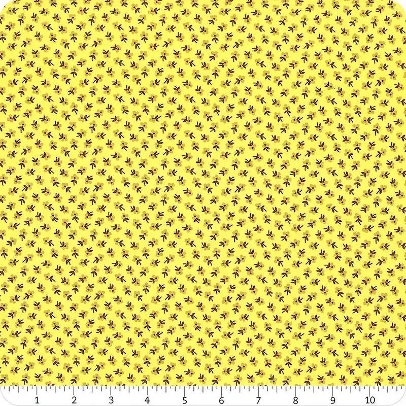 Buy Direct Bonny Yellow Calico Yardage | SKU# 53646-3
