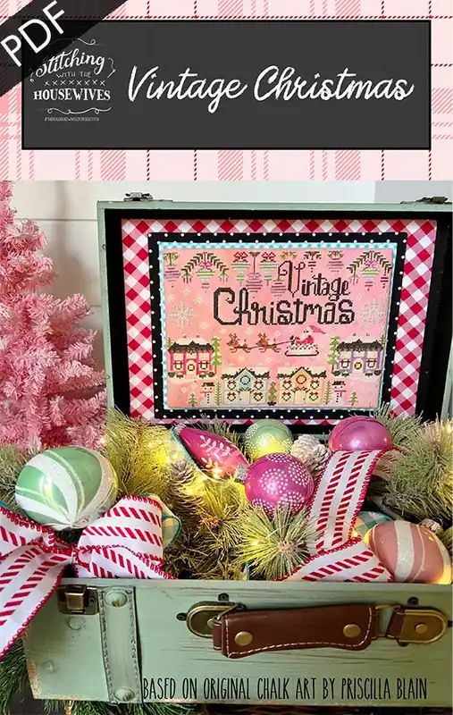 Vintage Christmas Downloadable PDF Cross Stitch Pattern | Stitching with the Housewives Limited Offer